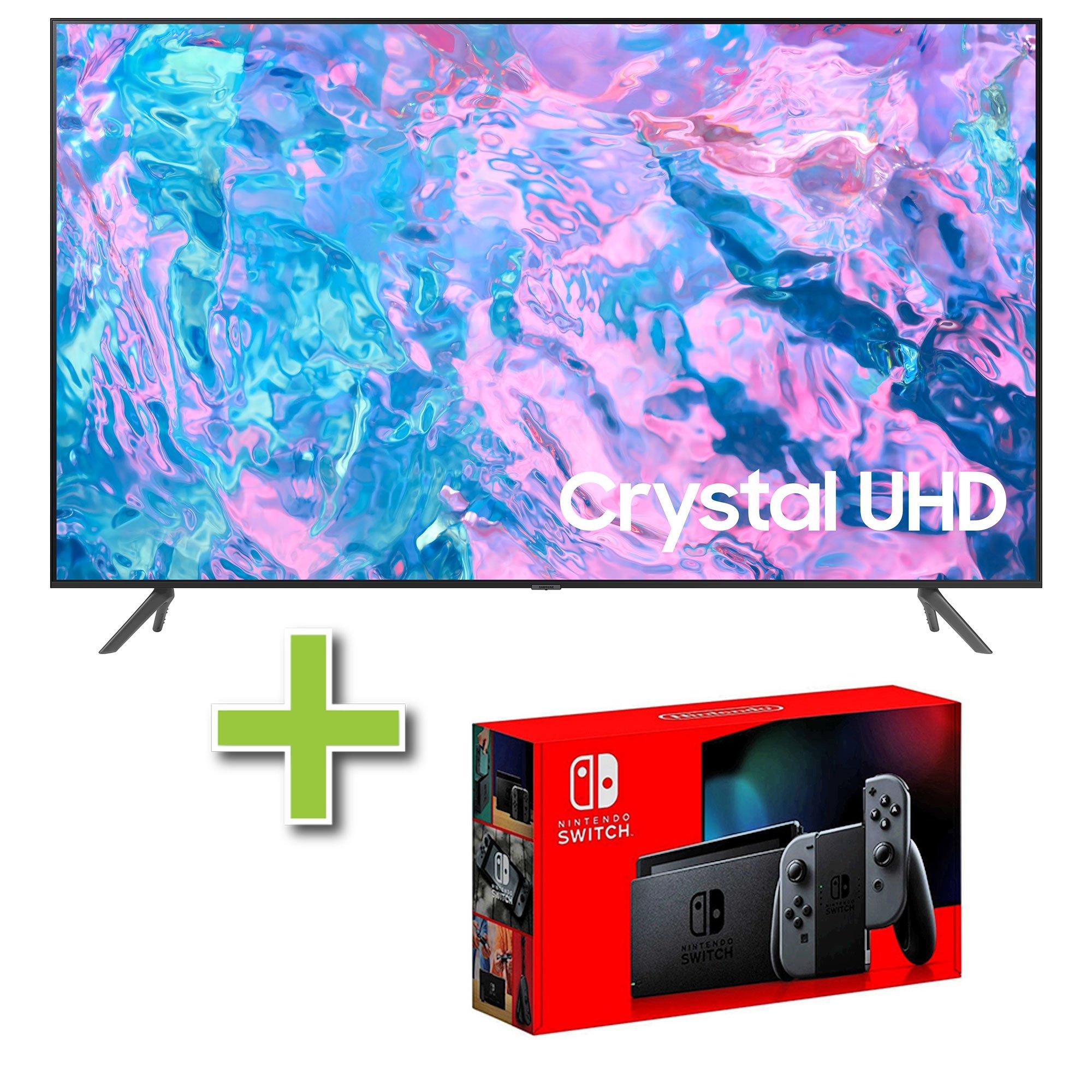 75" Samsung CU7000 4K Crystal Ultra HD Smart TV & Nintendo Switch 32GB