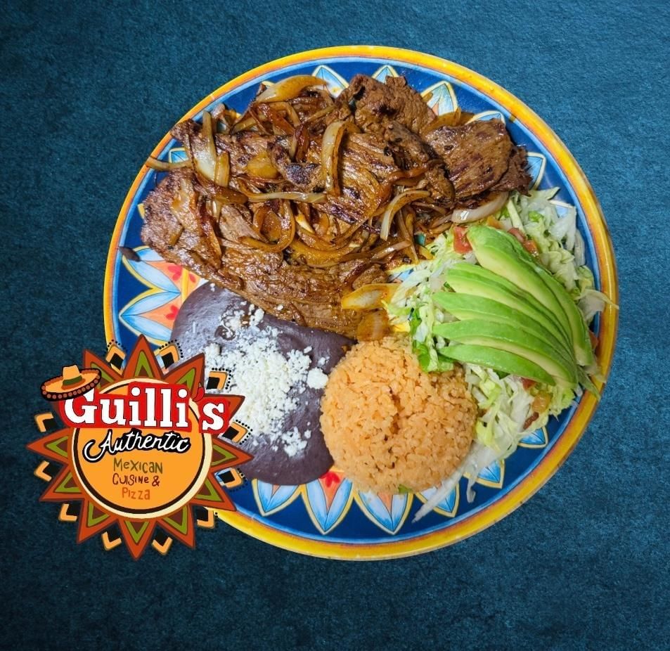 Bistec encebollado