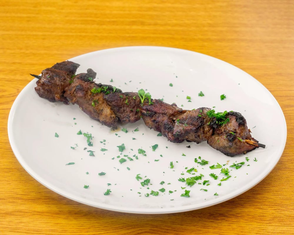 Skewer lamb