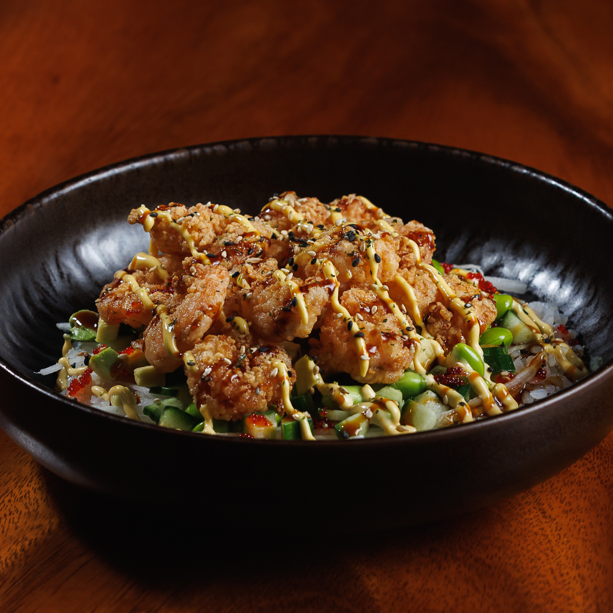 Crispy Rock Shrimp Bowl