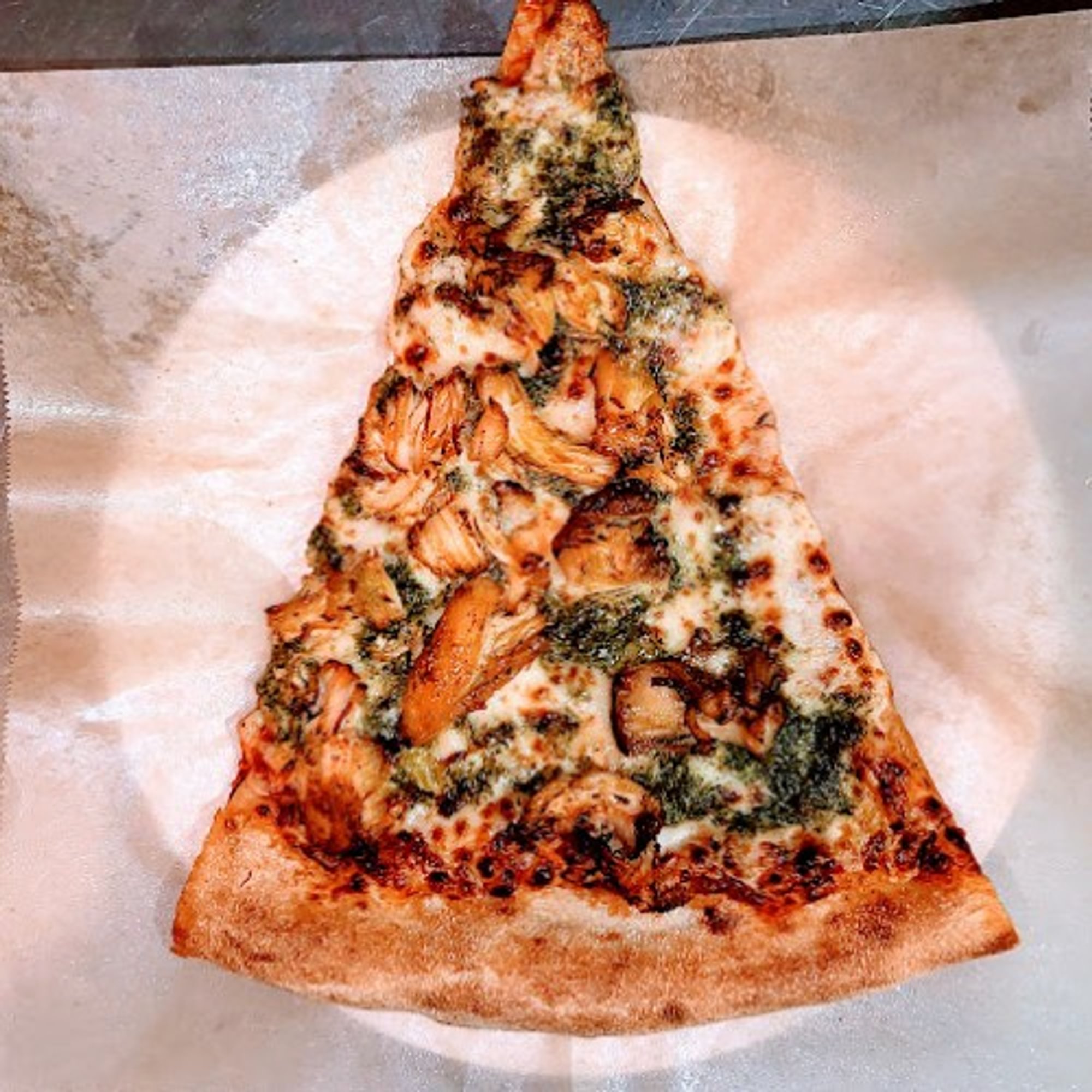 Pesto Pizza Slice