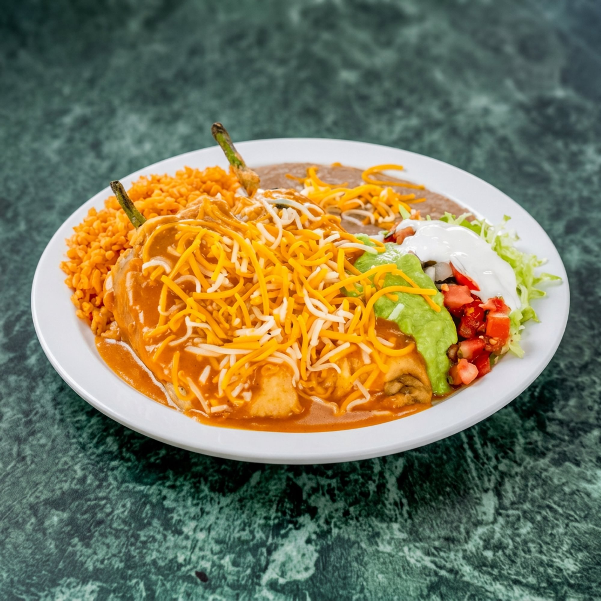 Chile Relleno Plate (Stuffed Pepper)