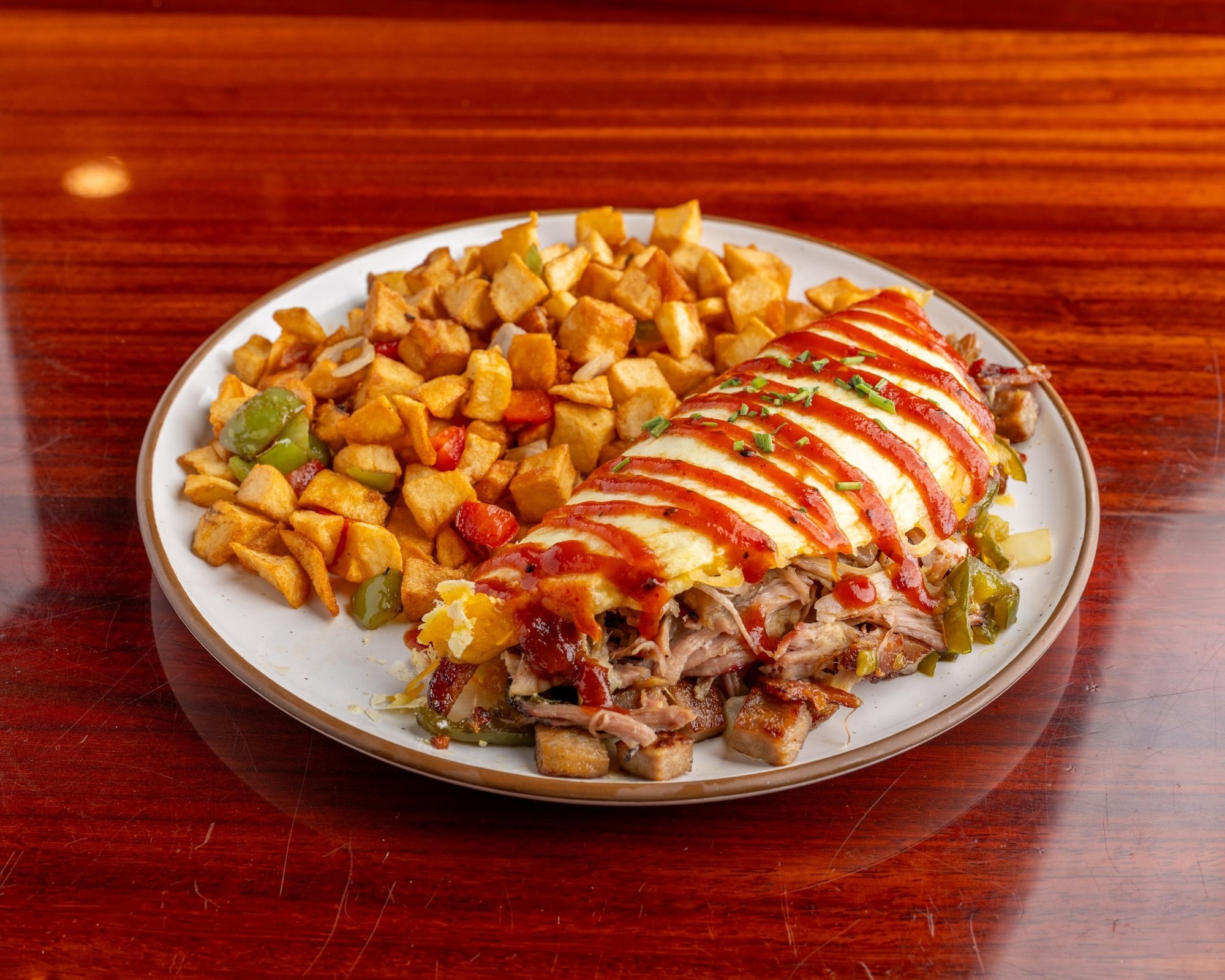 Spicy Ranch Hand Omelette