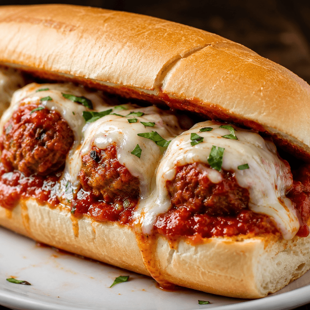 Vegan Meatball Parm Hero Sandwich