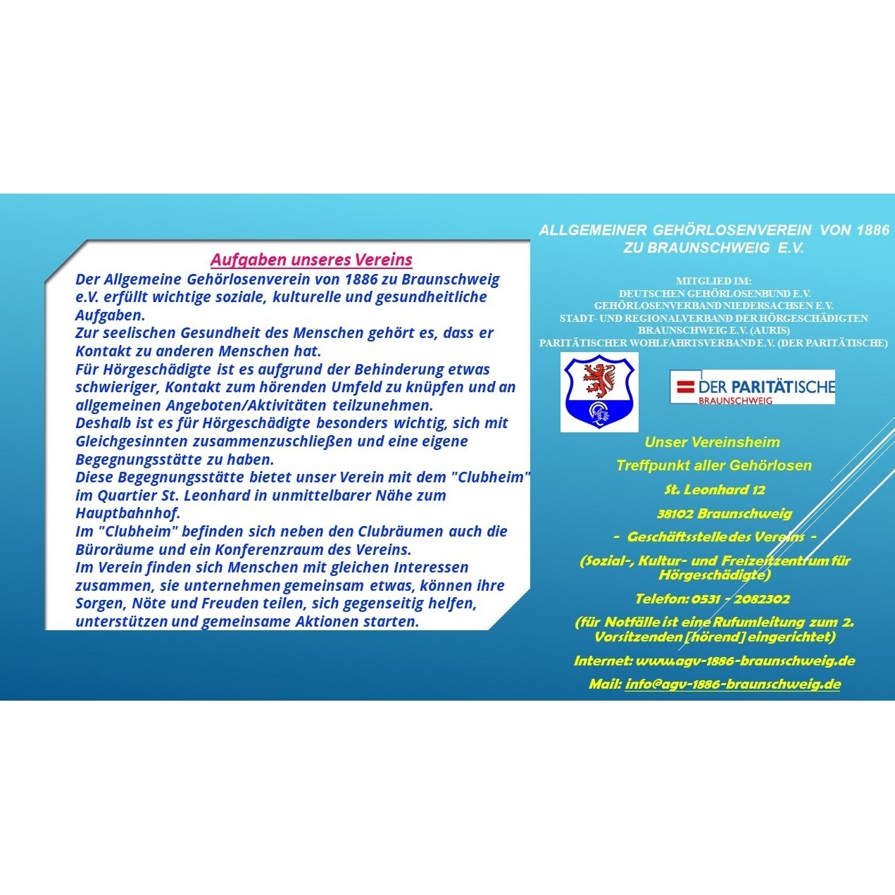 Bild der Allgemeiner Gehörlosenverein von 1886 zu Braunschweig e.V.