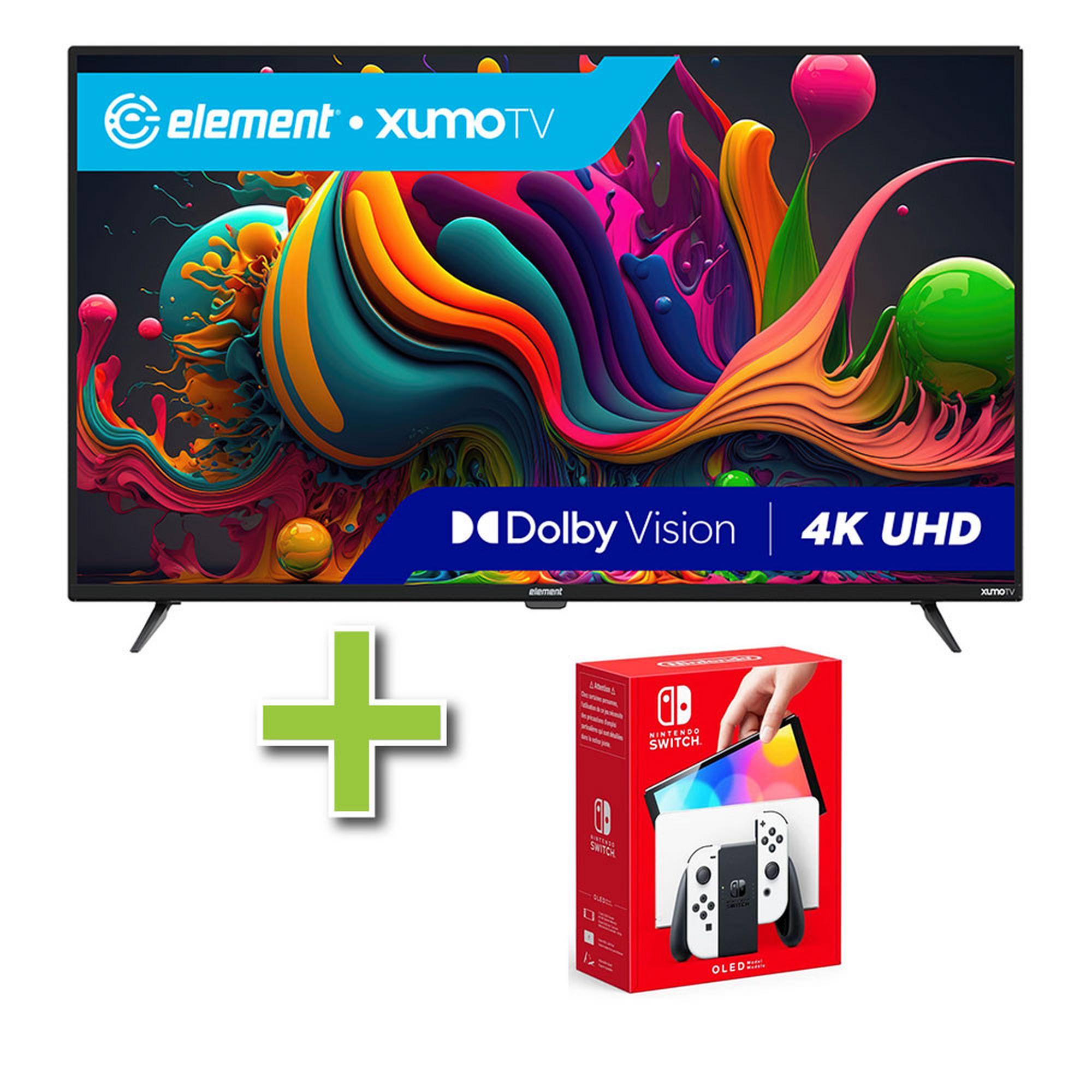 50" Element Xumo 4K Ultra HD Smart TV & Nintendo Switch OLED Console