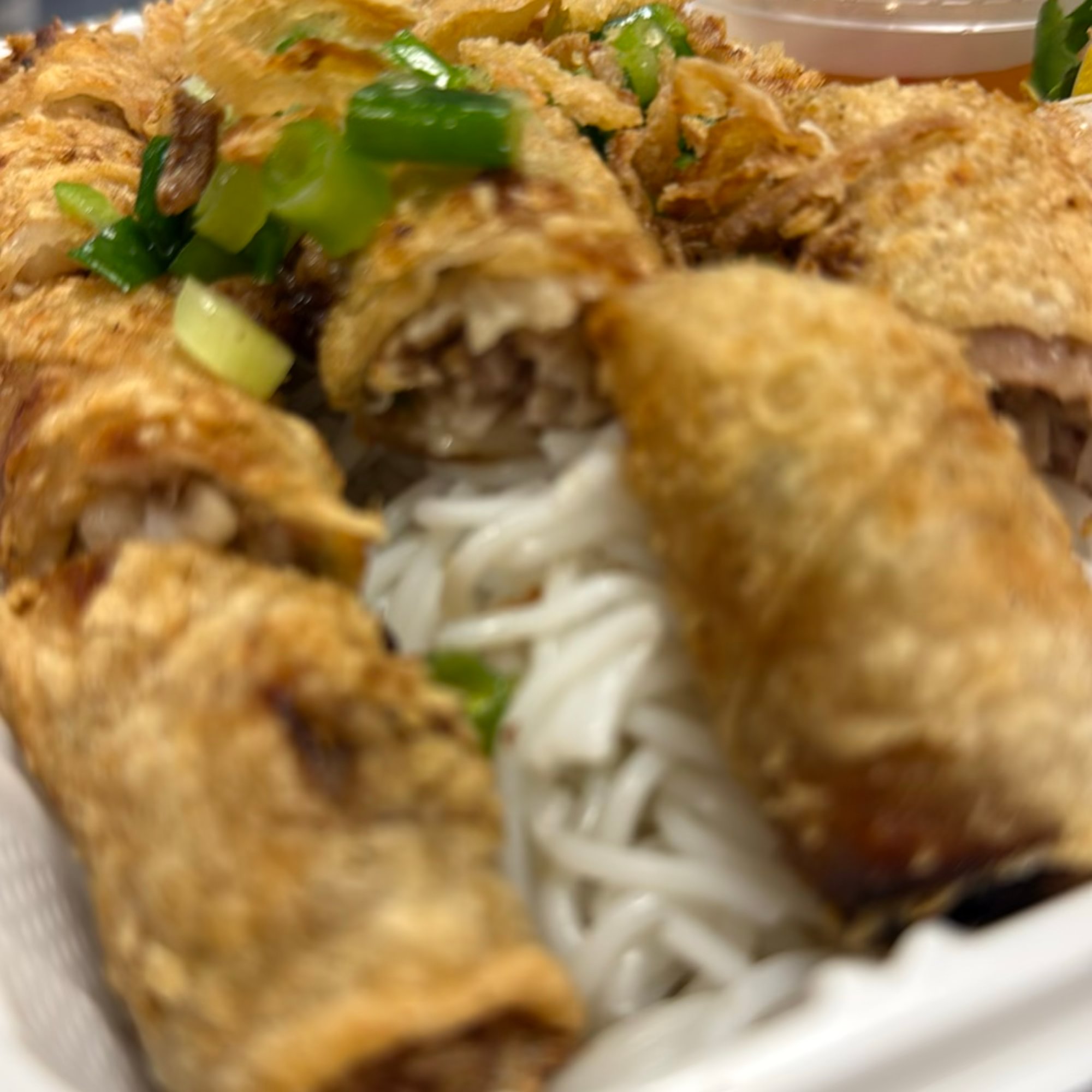 Egg Rolls Noodle Bowl