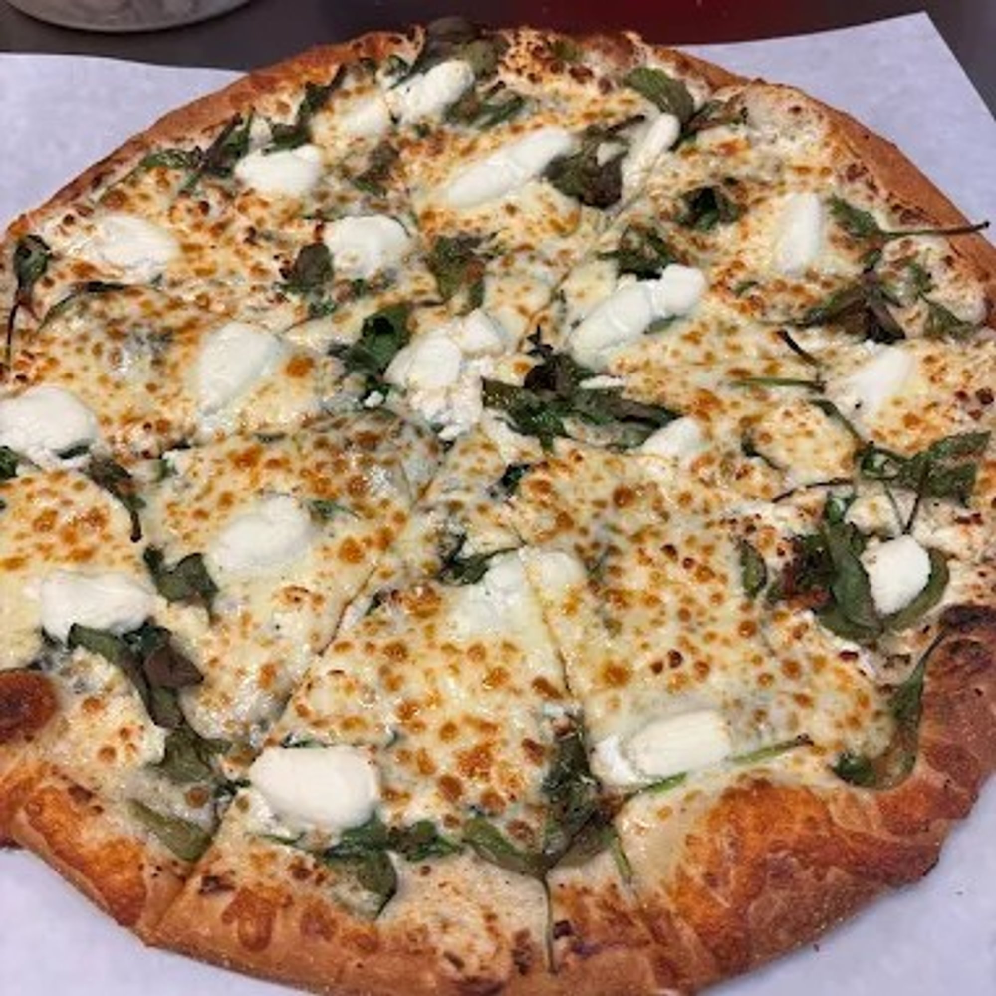 Mom's Spinach Pie Pizza