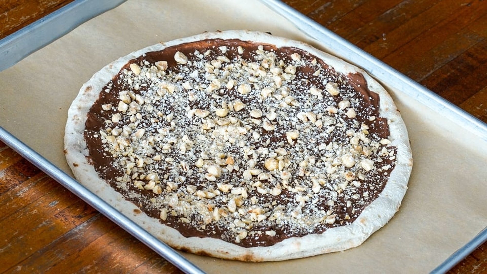 Nutella Dessert Pizza
