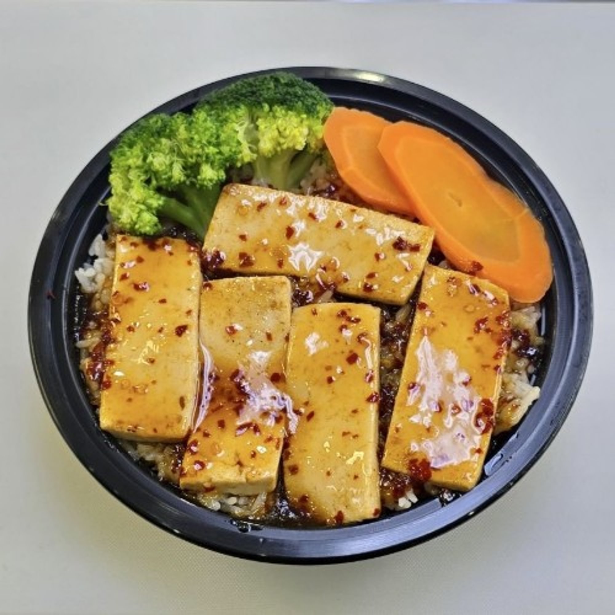 Grilled Teriyaki Tofu Rice Bowl (Vegetarian Friendly)