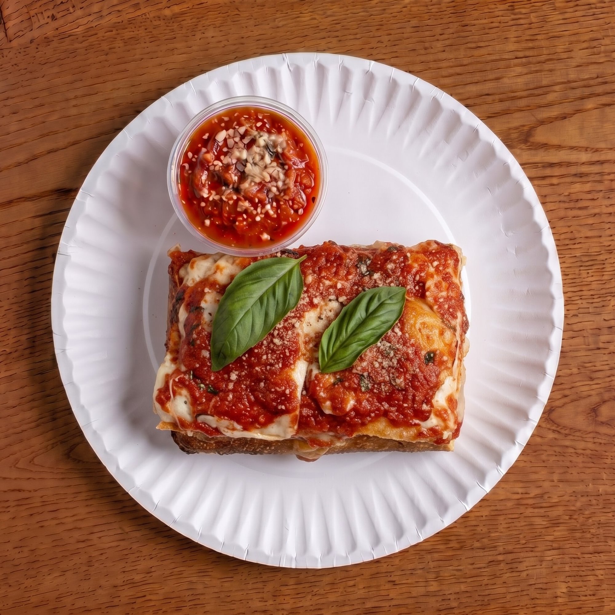 Fresh Mozzarella Sicilian Pizza Slice