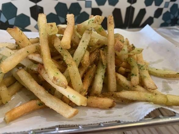 Garlic Parm Sweet Potato Fries