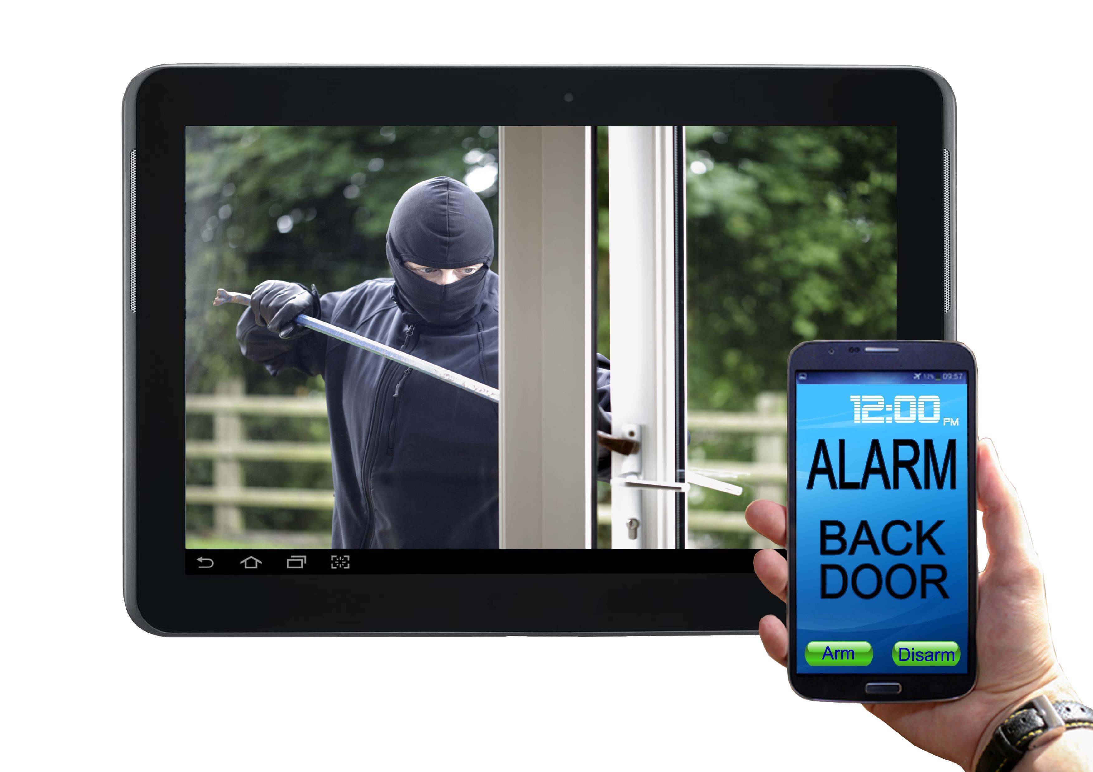 Be notified when someone breaks into your home.