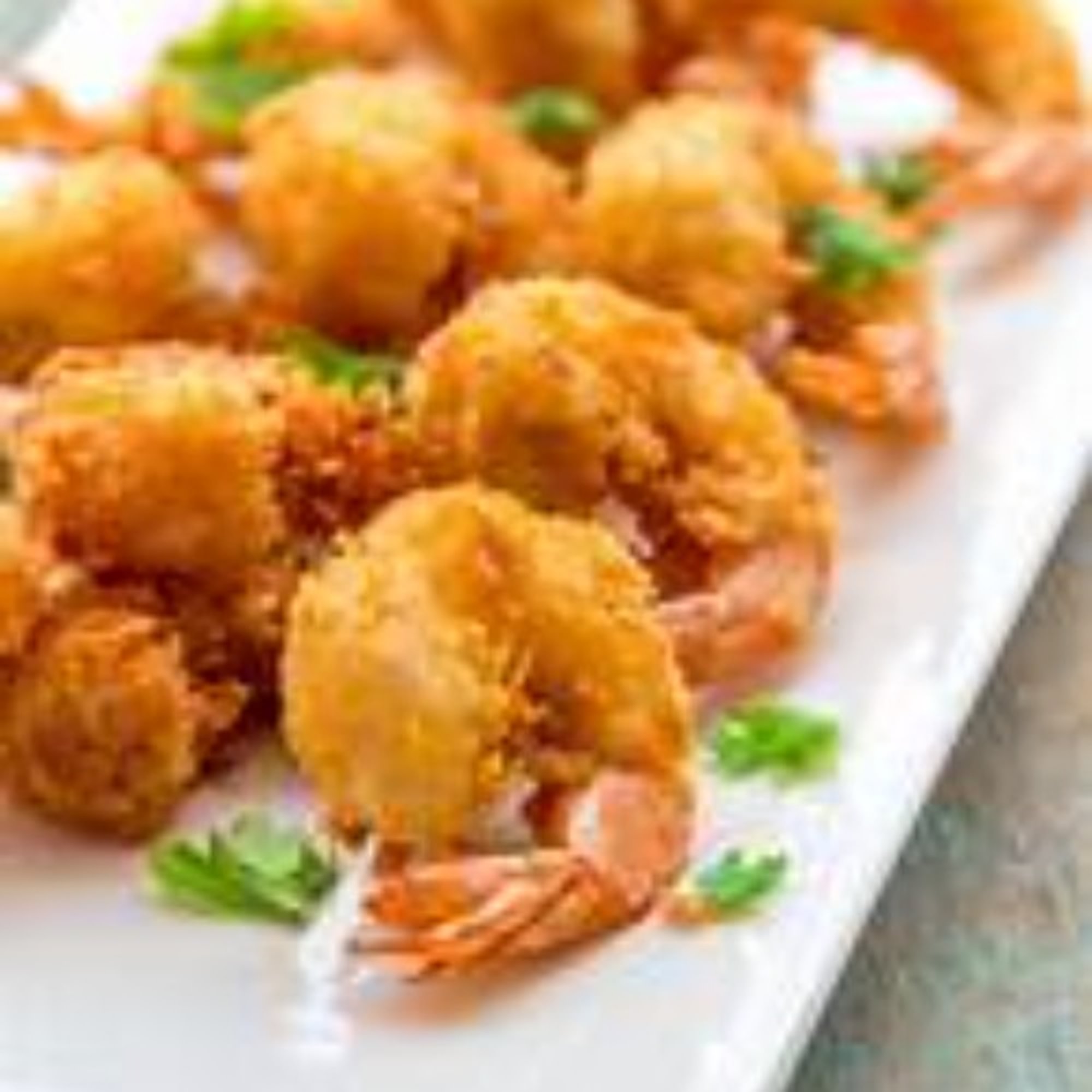 FRIED SHRIMP and Fries.