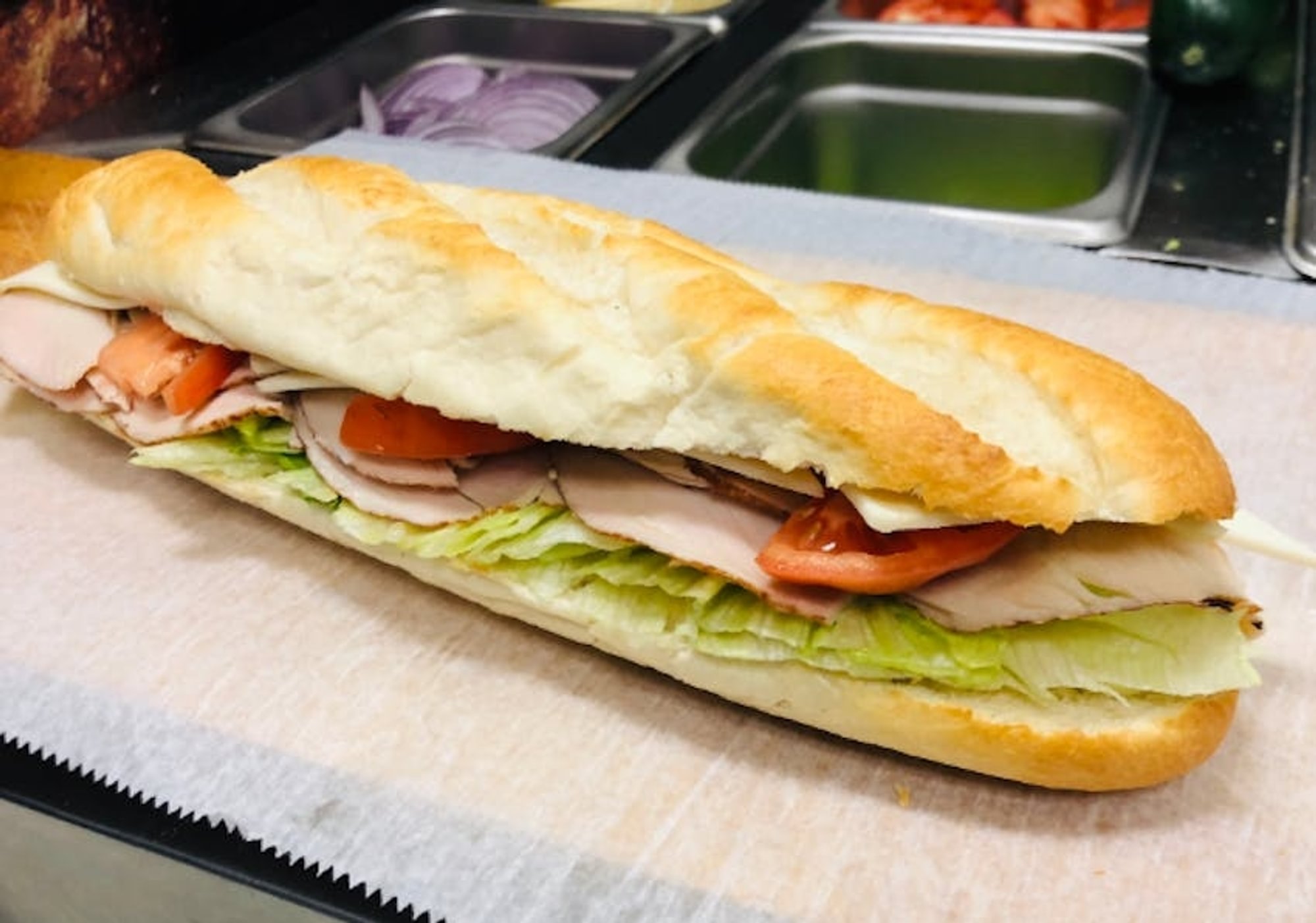 Turkey & cheese sub