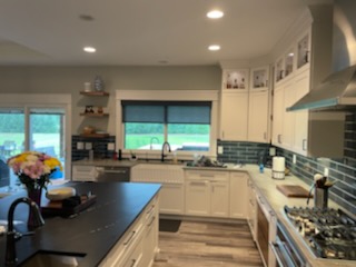 So many spaces, so many options! Here in Plainfield, we've installed Solar Shades in different colors to help filter sunlight in a variety of rooms!