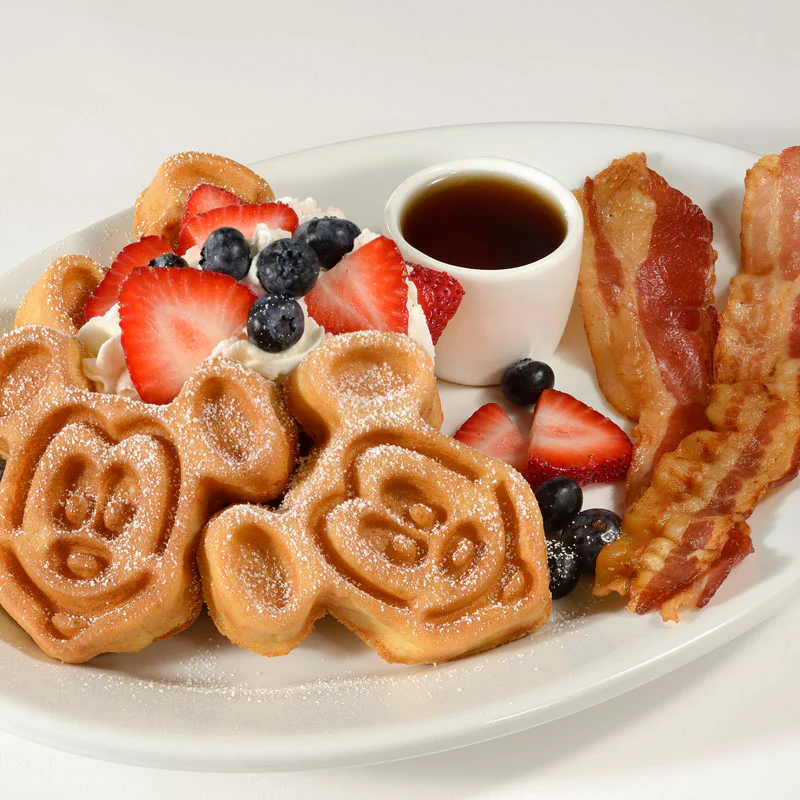 Mickey-shaped Waffles