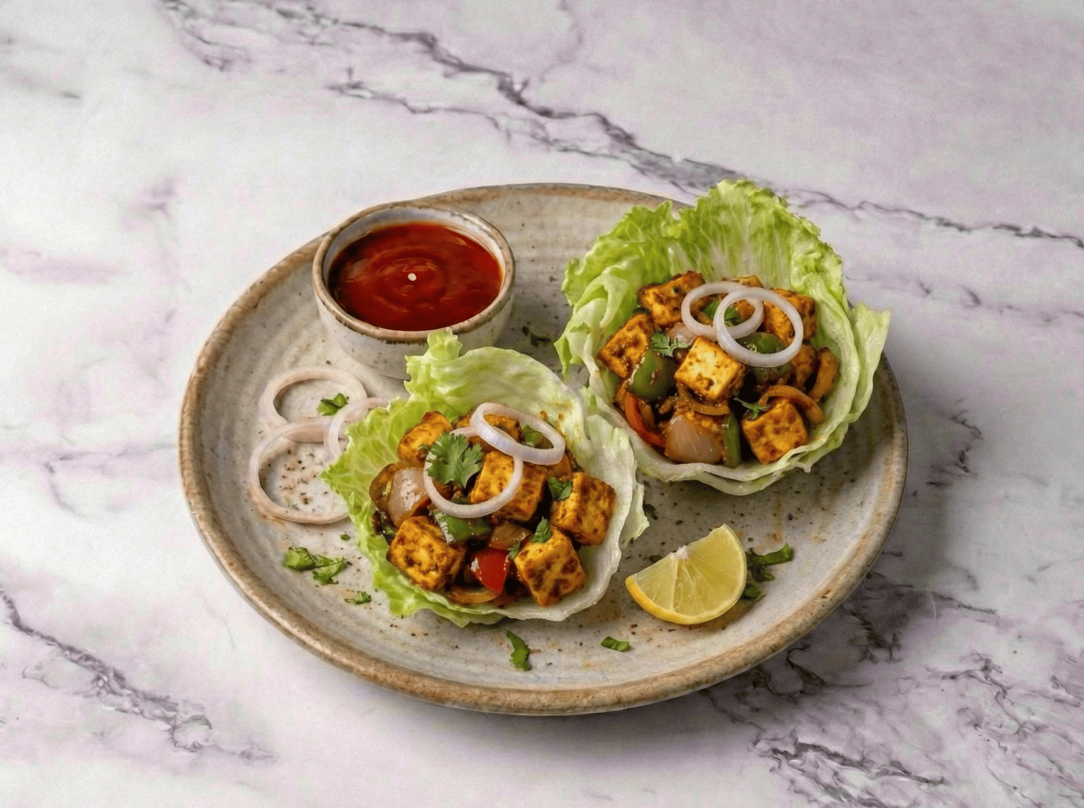 PANEER LETTUCE WRAP