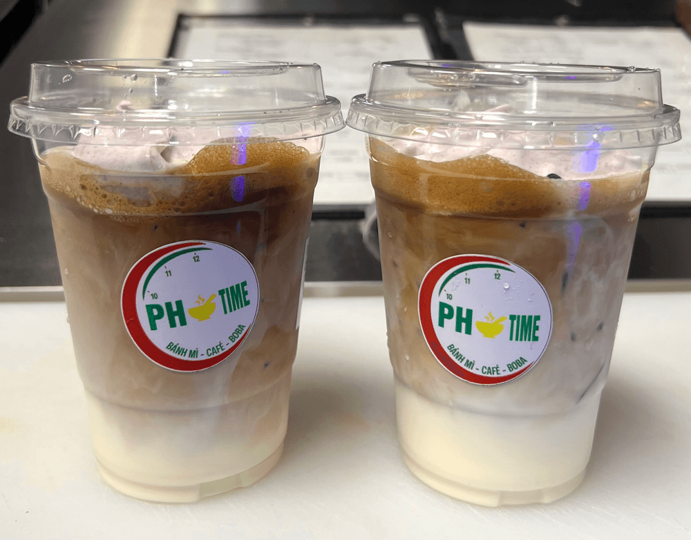 CF1. Caféholic (Ube + Matcha Foam)