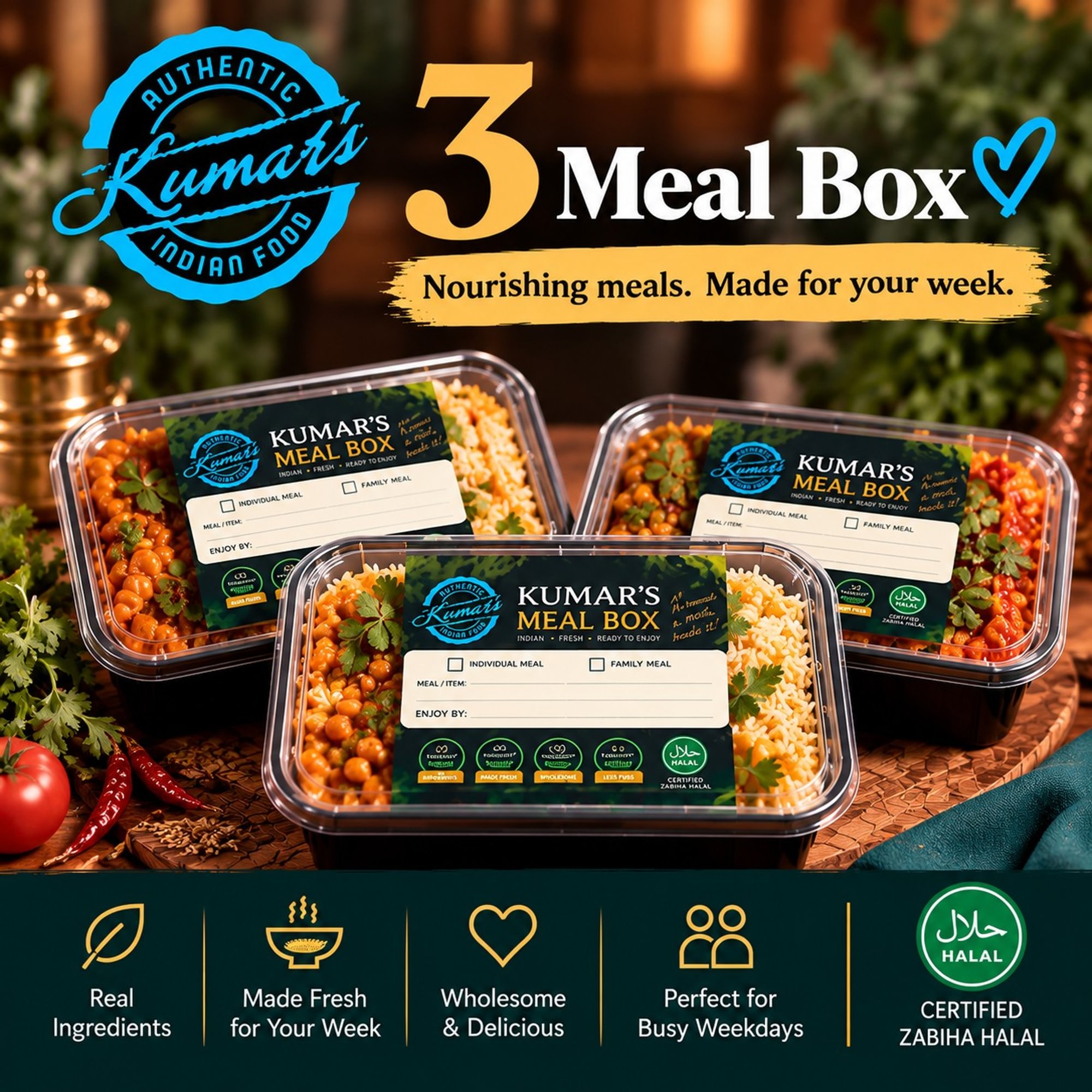 3 Meal Boxes