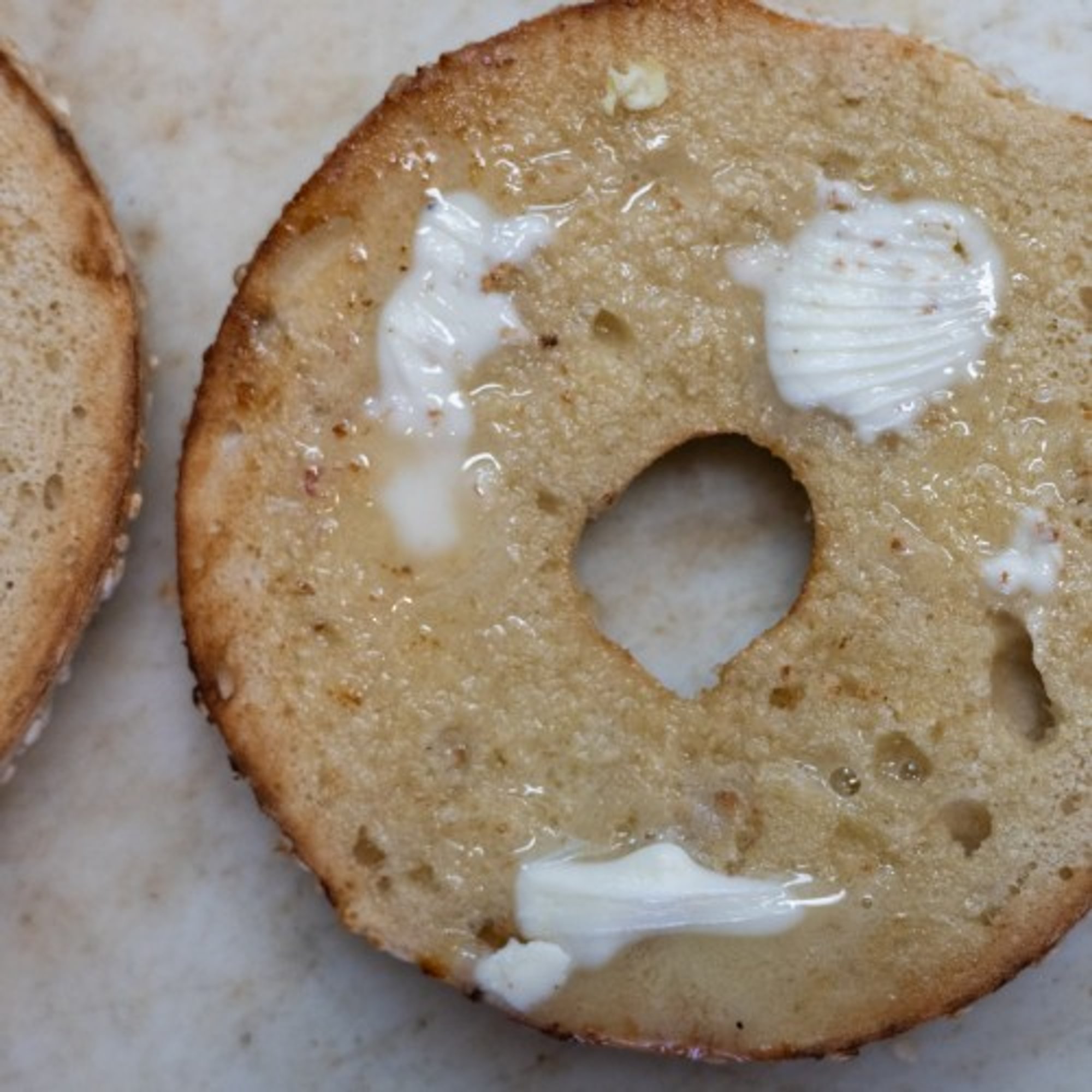 Bagel with Earth Balance