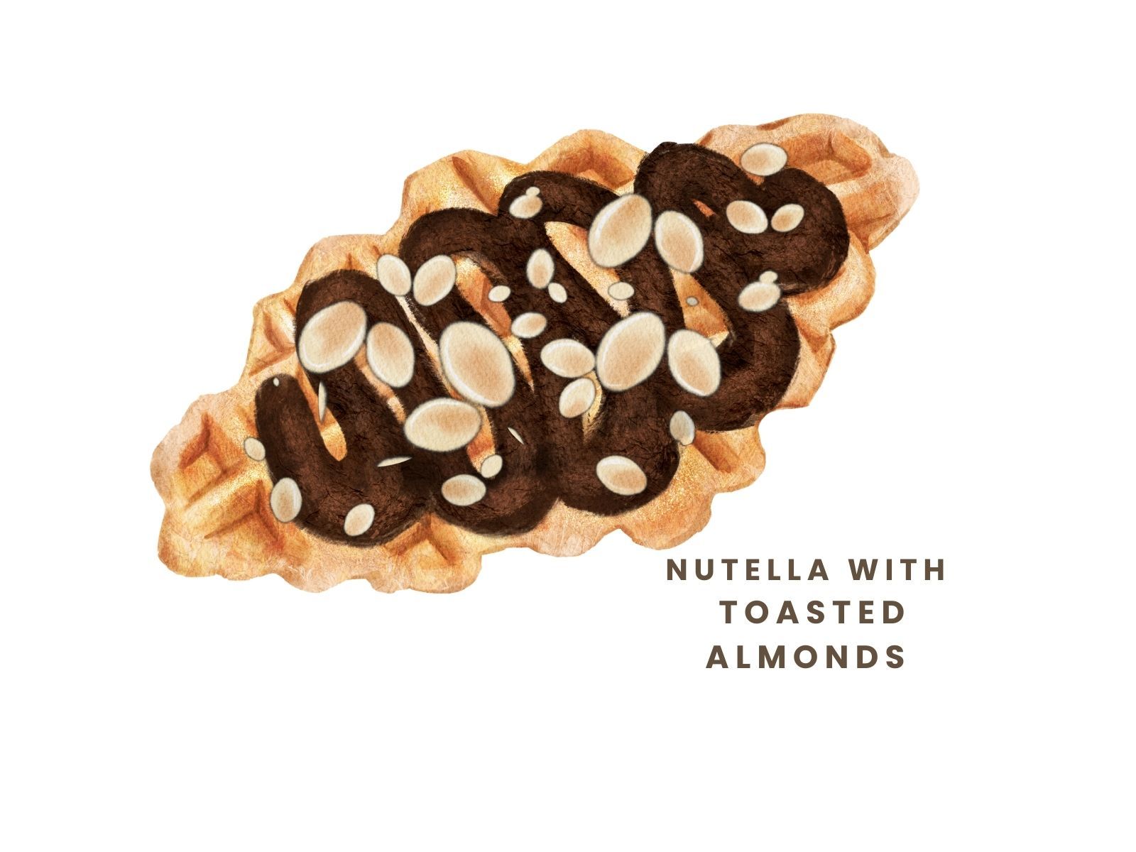 Nutella Almond Croffle