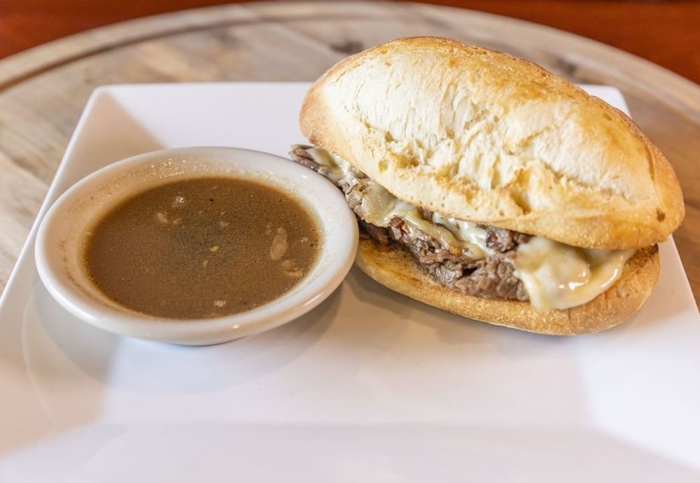 Prime Rib Dip Sandwich