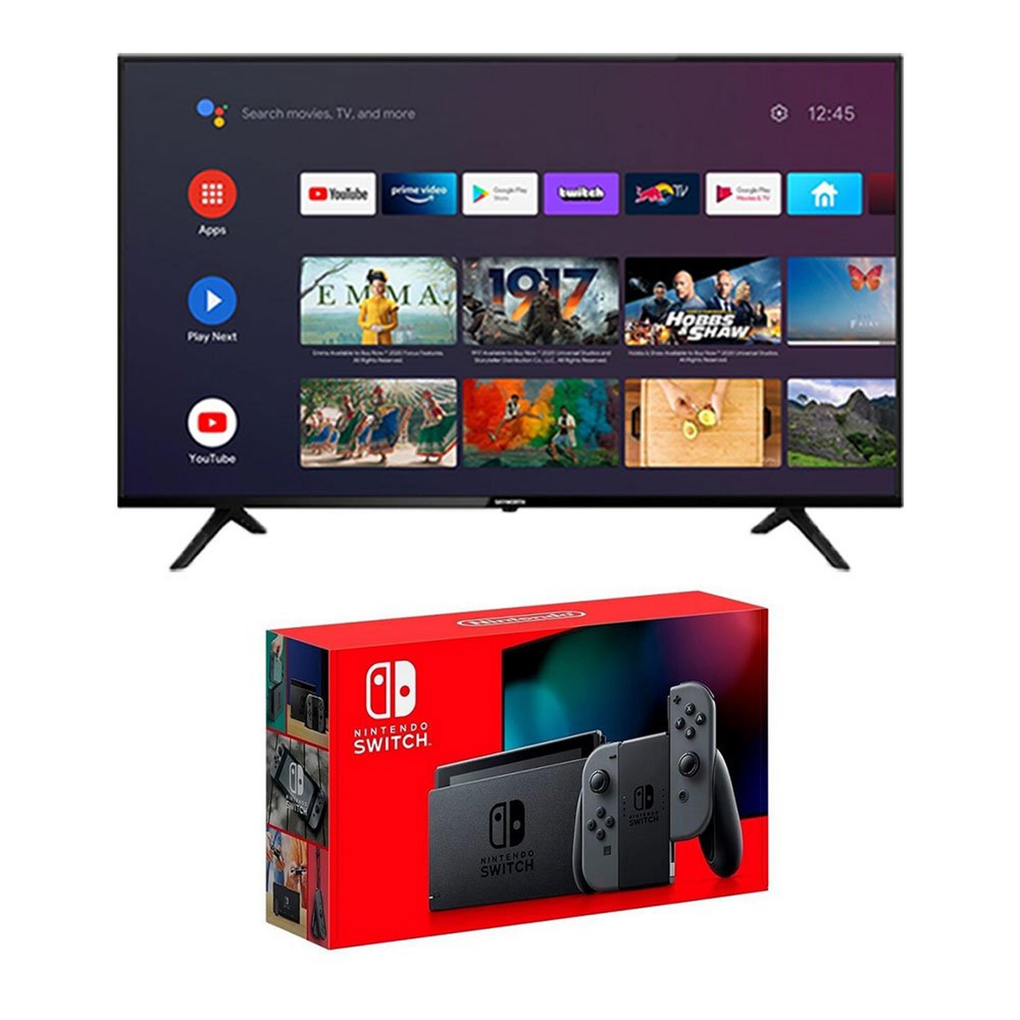 75" Skyworth Smart 4K Ultra HD TV w/ Nintendo Switch 32GB Gaming Console