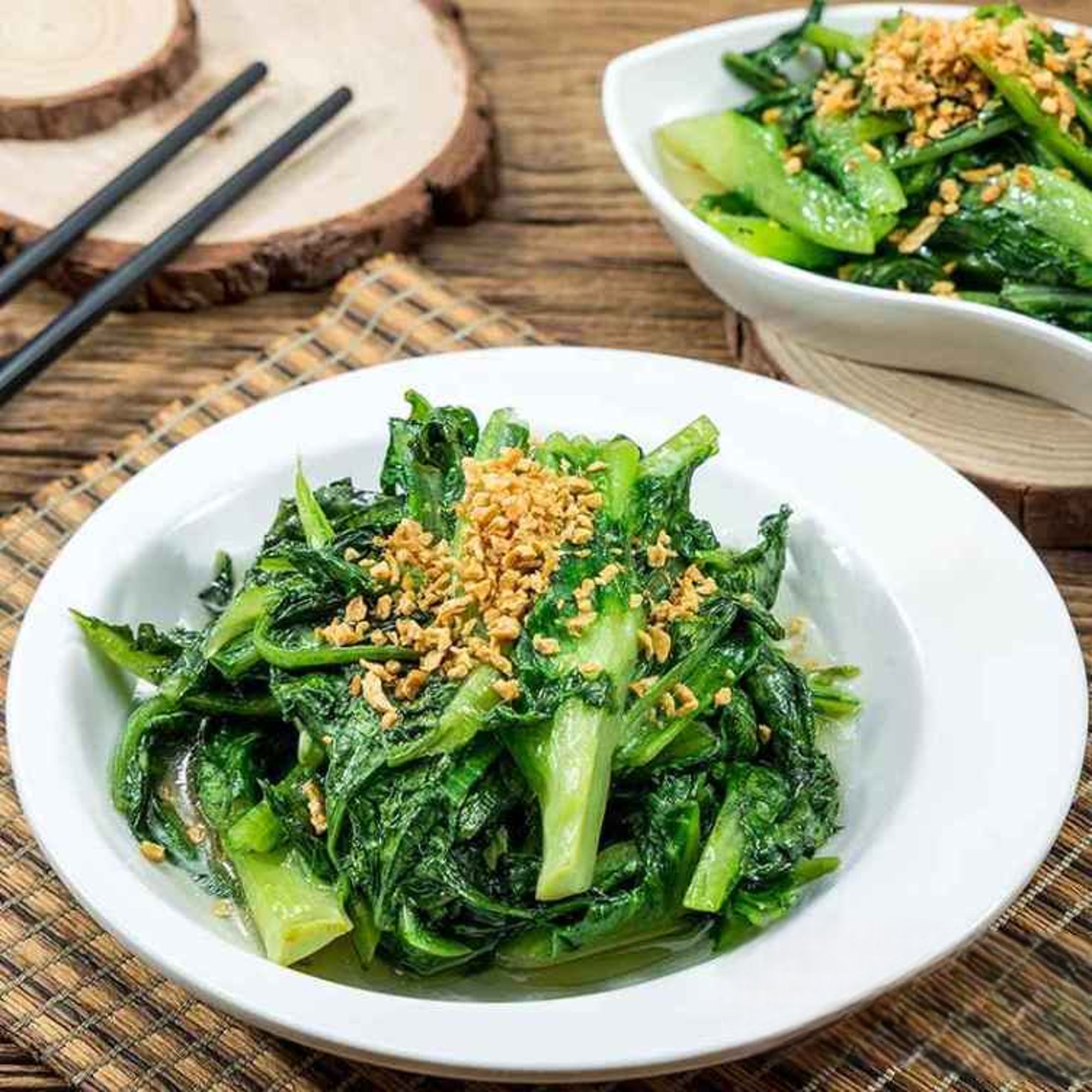 VG9. 蒜蓉油麥菜/Sauteed Chinese Lettuce w. Garlic