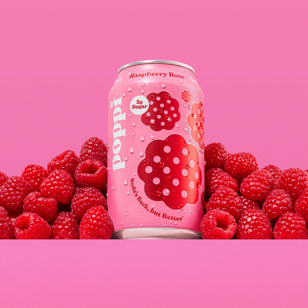 Poppi Juicy Raspberry Rose