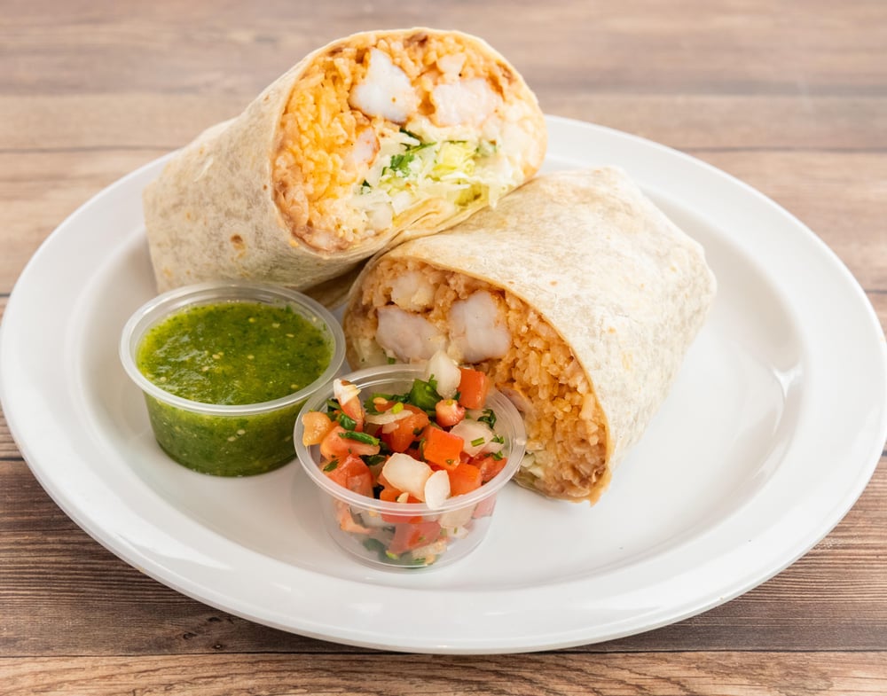 Classic Camaron (Shrimp) Burrito