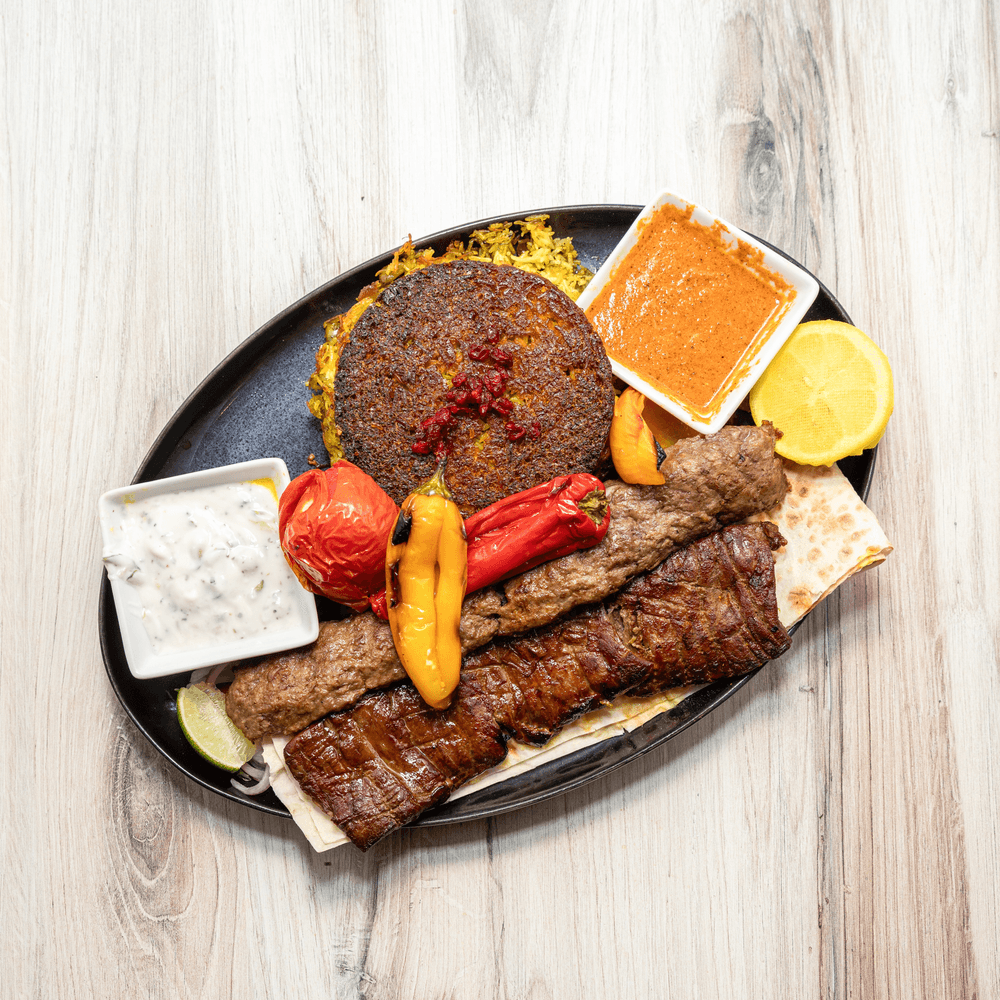 Kabob Combination Soltani Platter