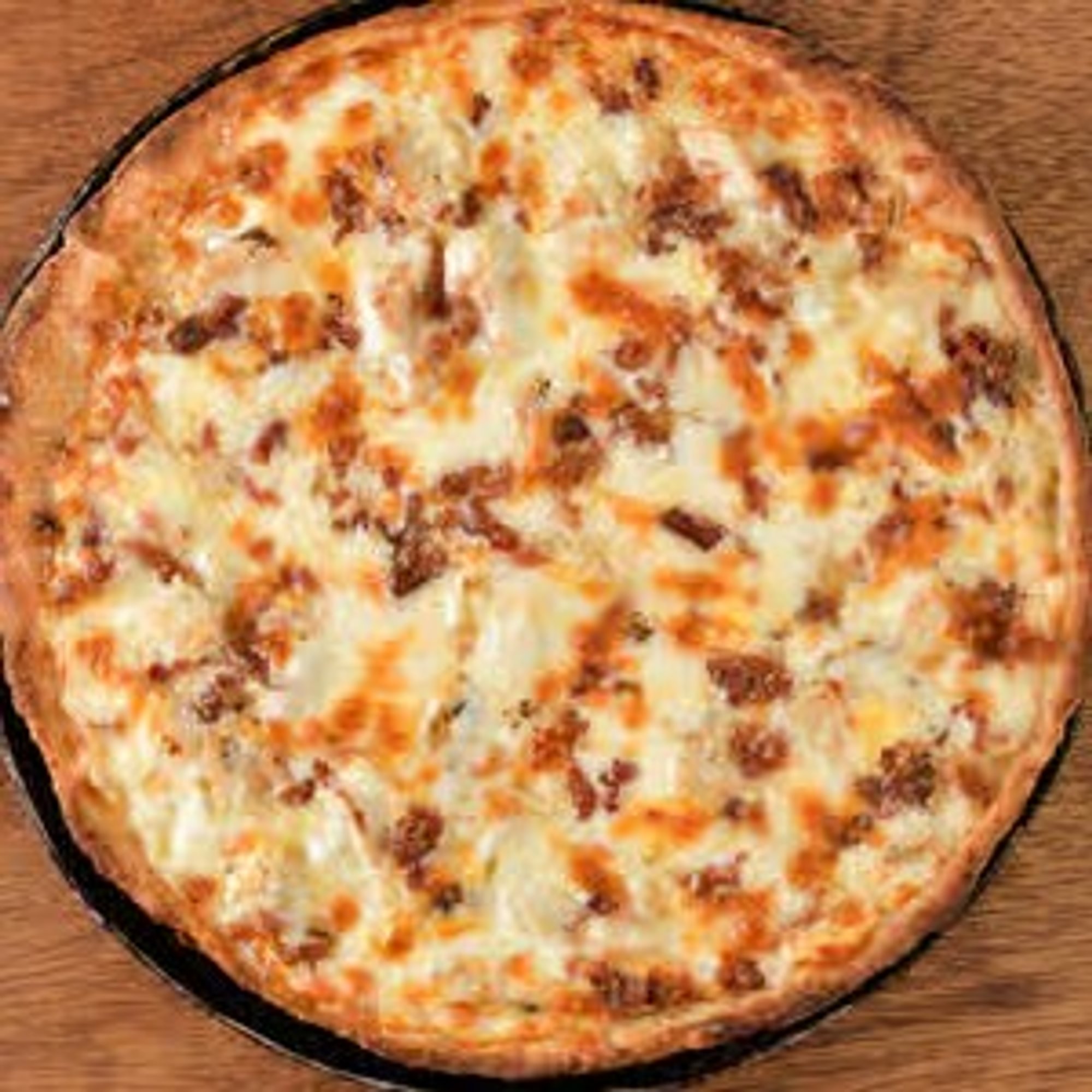 Chicken Bacon Alfredo Pizza