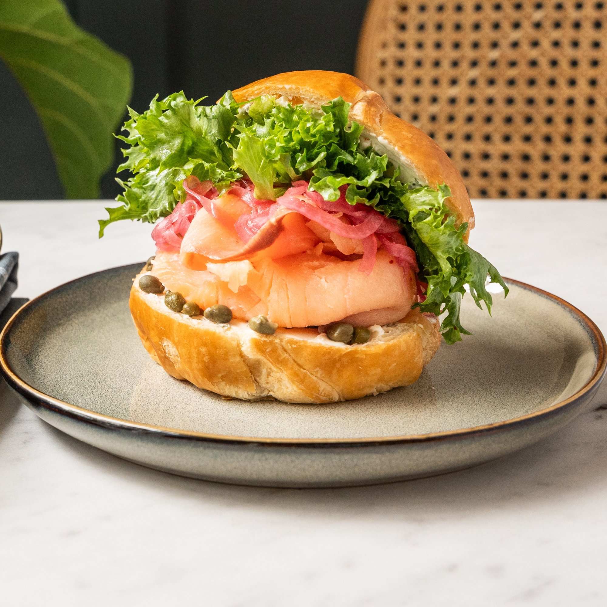Smoked Salmon Croissant