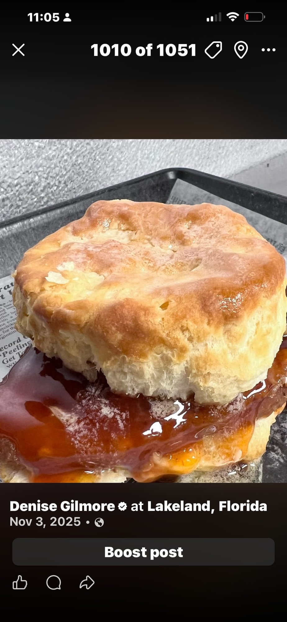 HOT HONEY BUTER CHICKEN BISCUIT