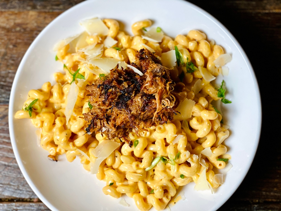 BBQ Pork Mac N' Cheese