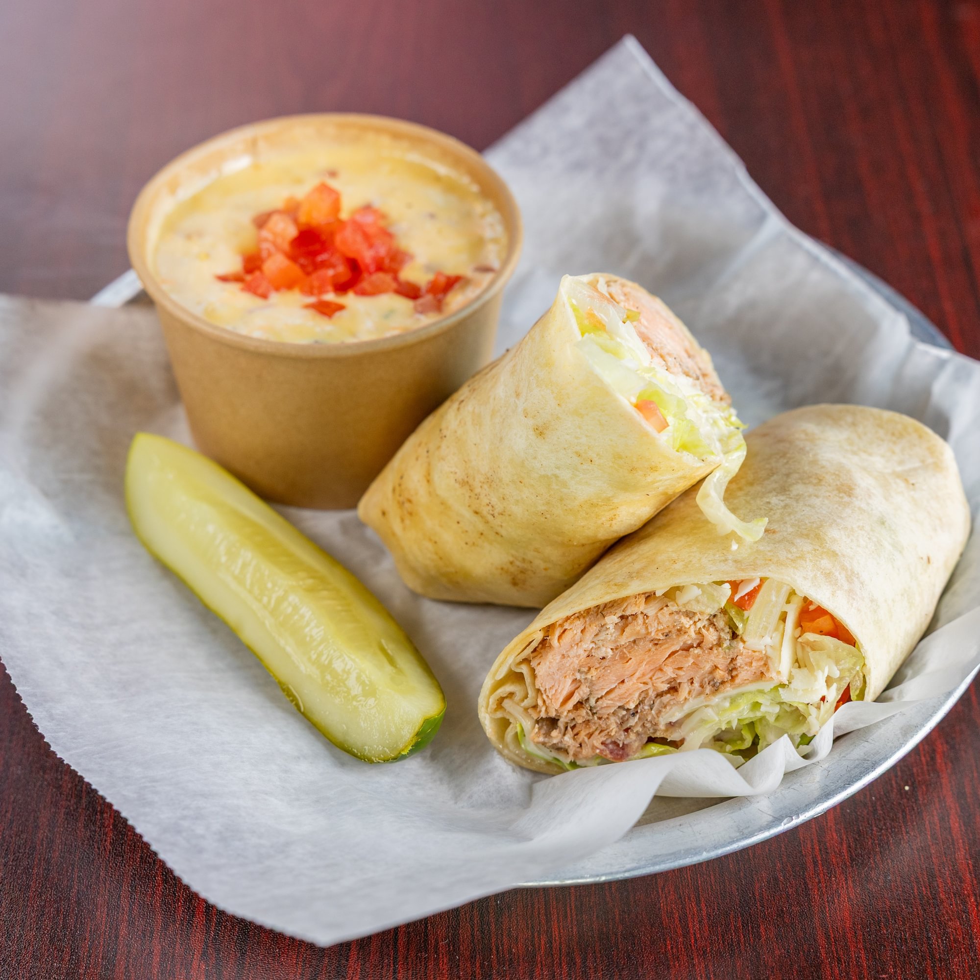 Smoked Salmon Caesar Wrap