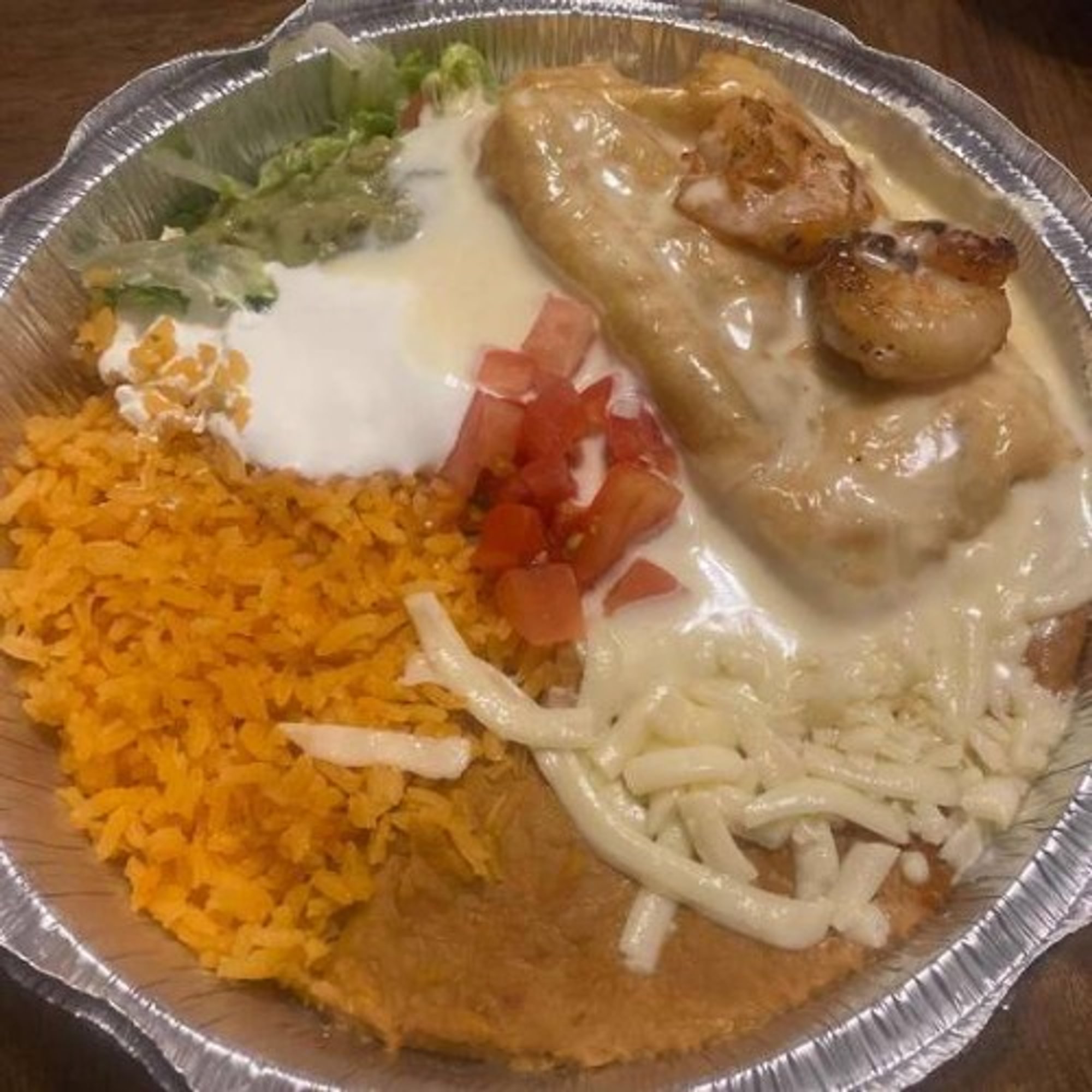 Shrimp Chimichanga