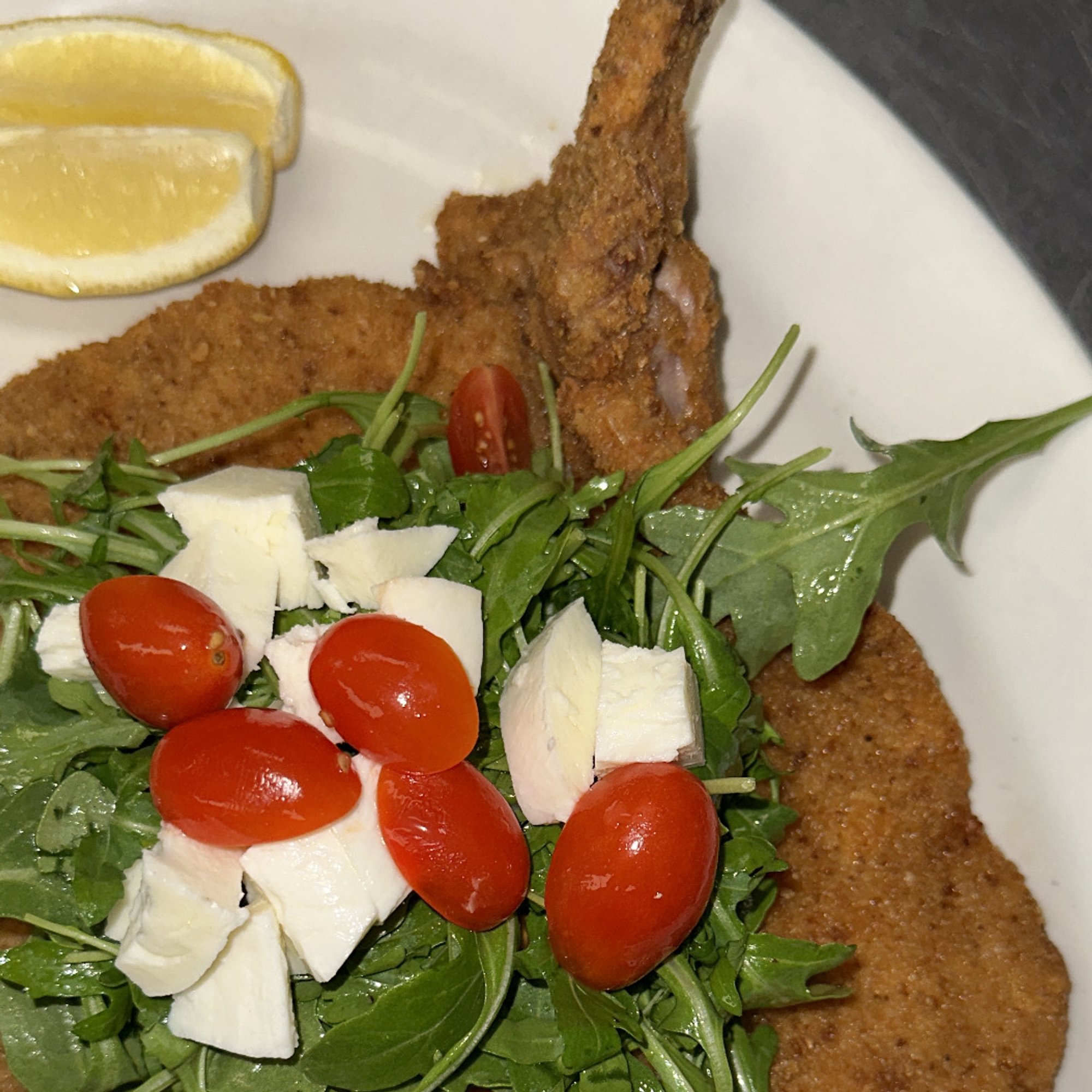 Pork Chop Milanese W/ Arugula