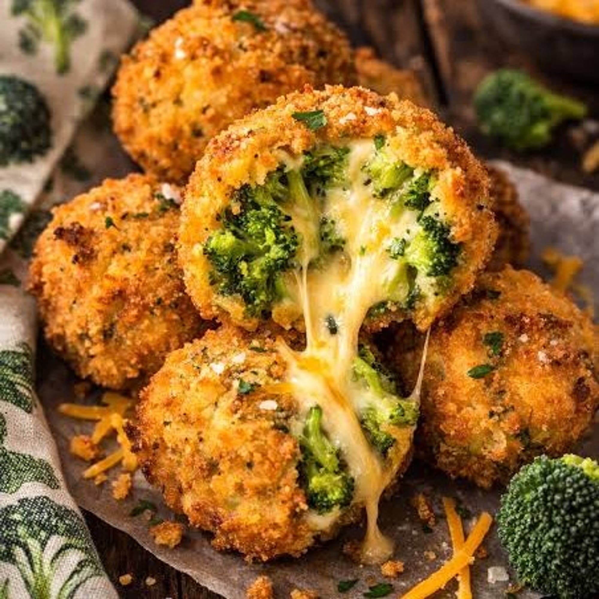 Cheesy Broccoli Bites