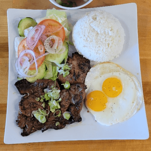 Charbroiled Pork Chop Rice Dish | Cơm Sườn Nướng