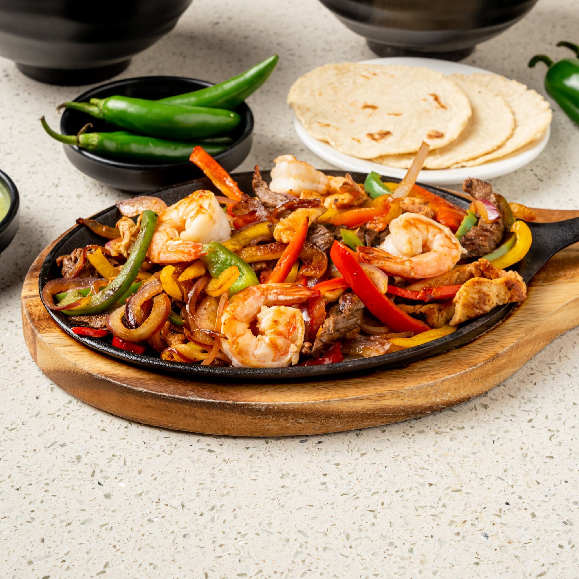Trio Fajitas