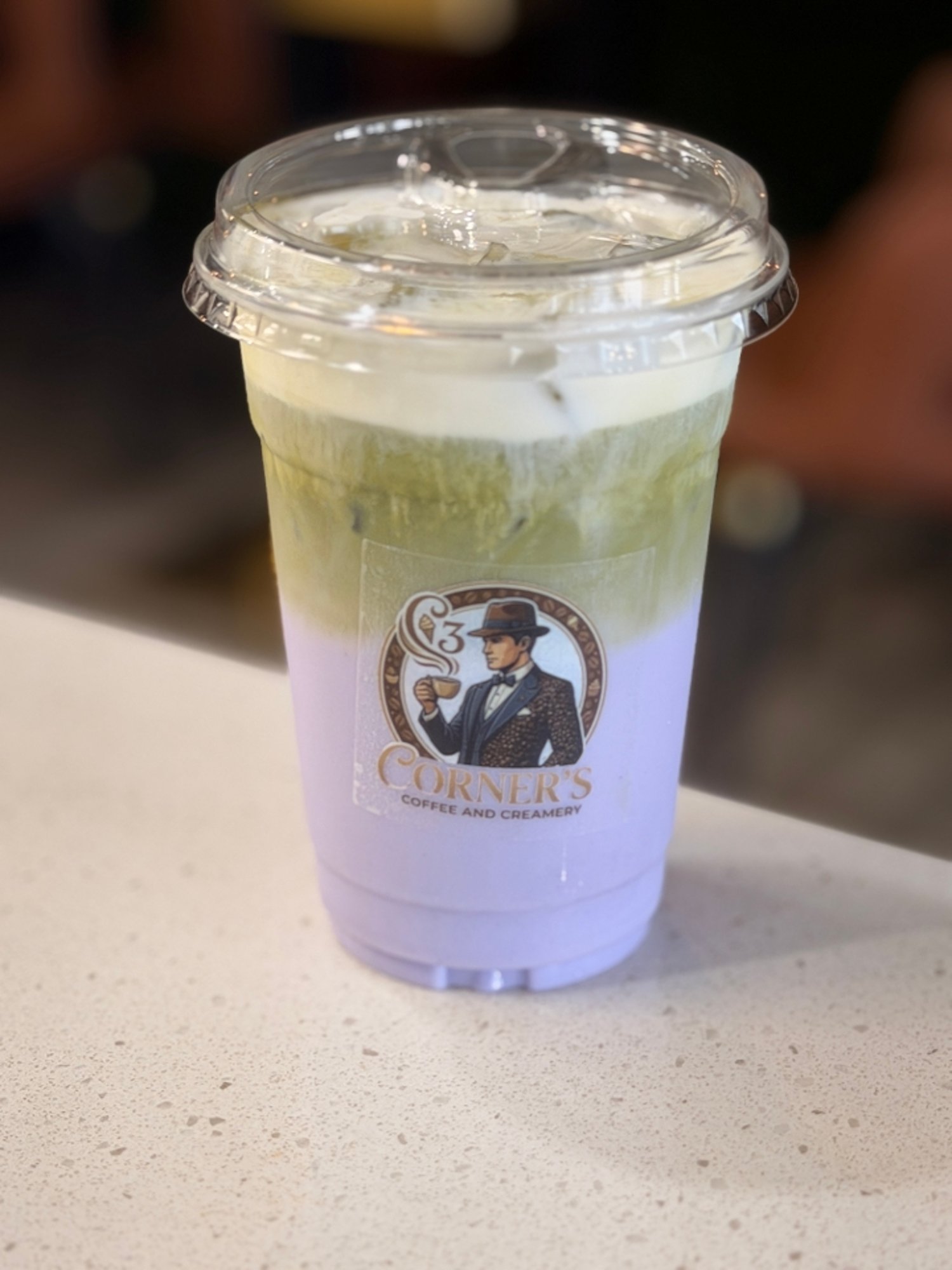Ube Matcha Latte