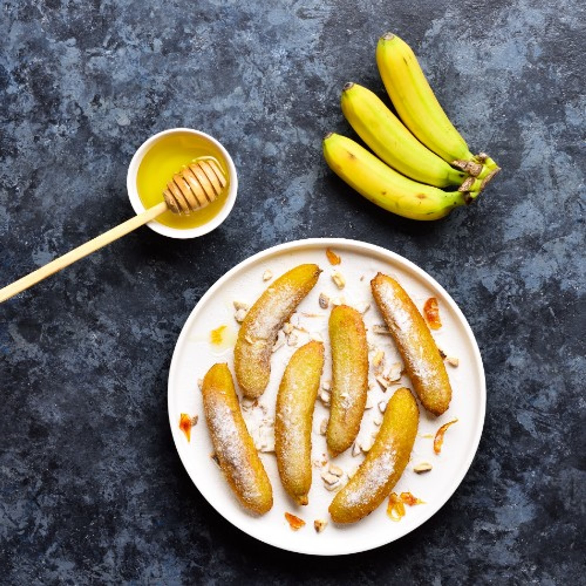 Fried Banana with Honey