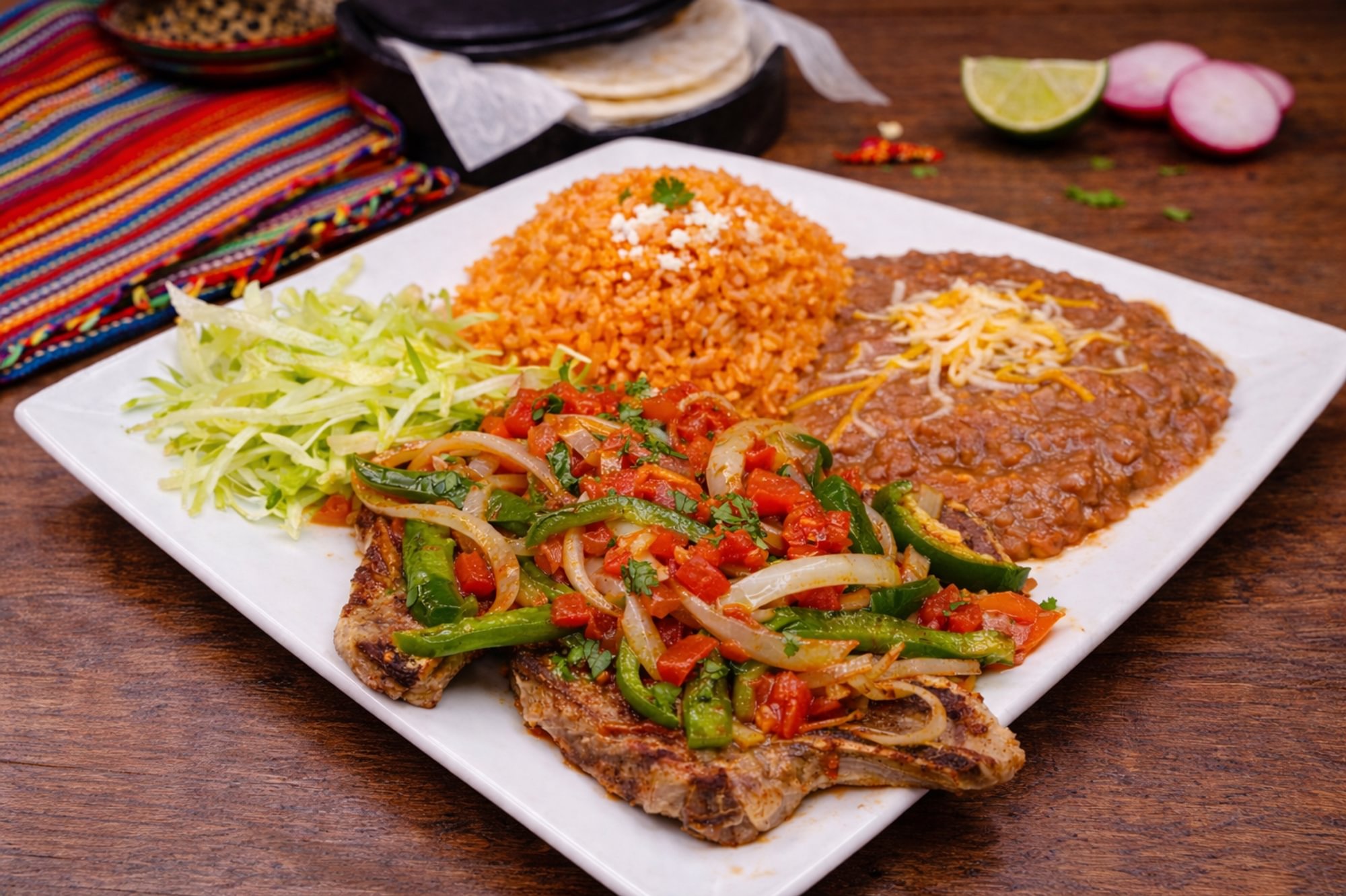 Chuletas a La Mexicana