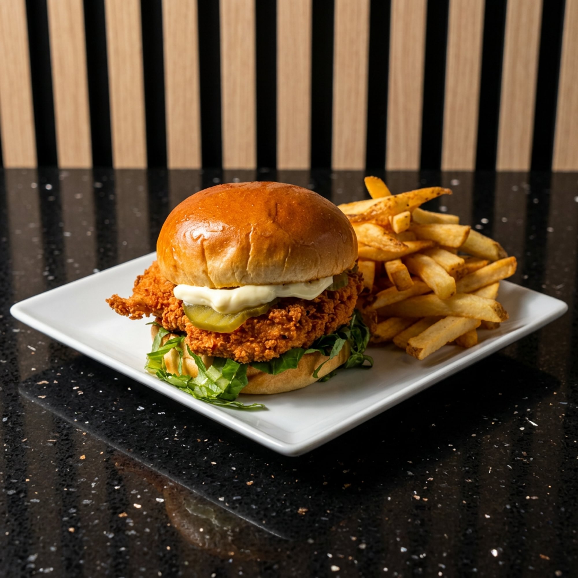Crispy Chicken Burger Combo