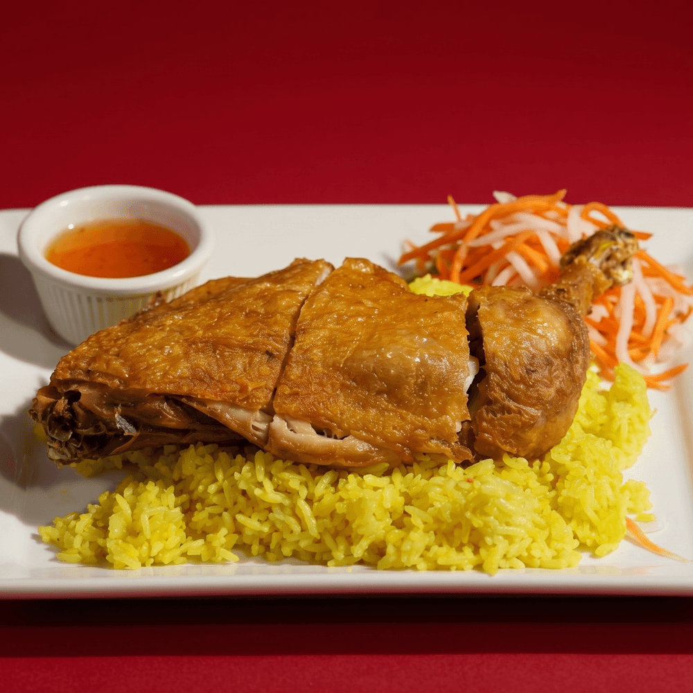 Crispy Chicken Yellow Rice