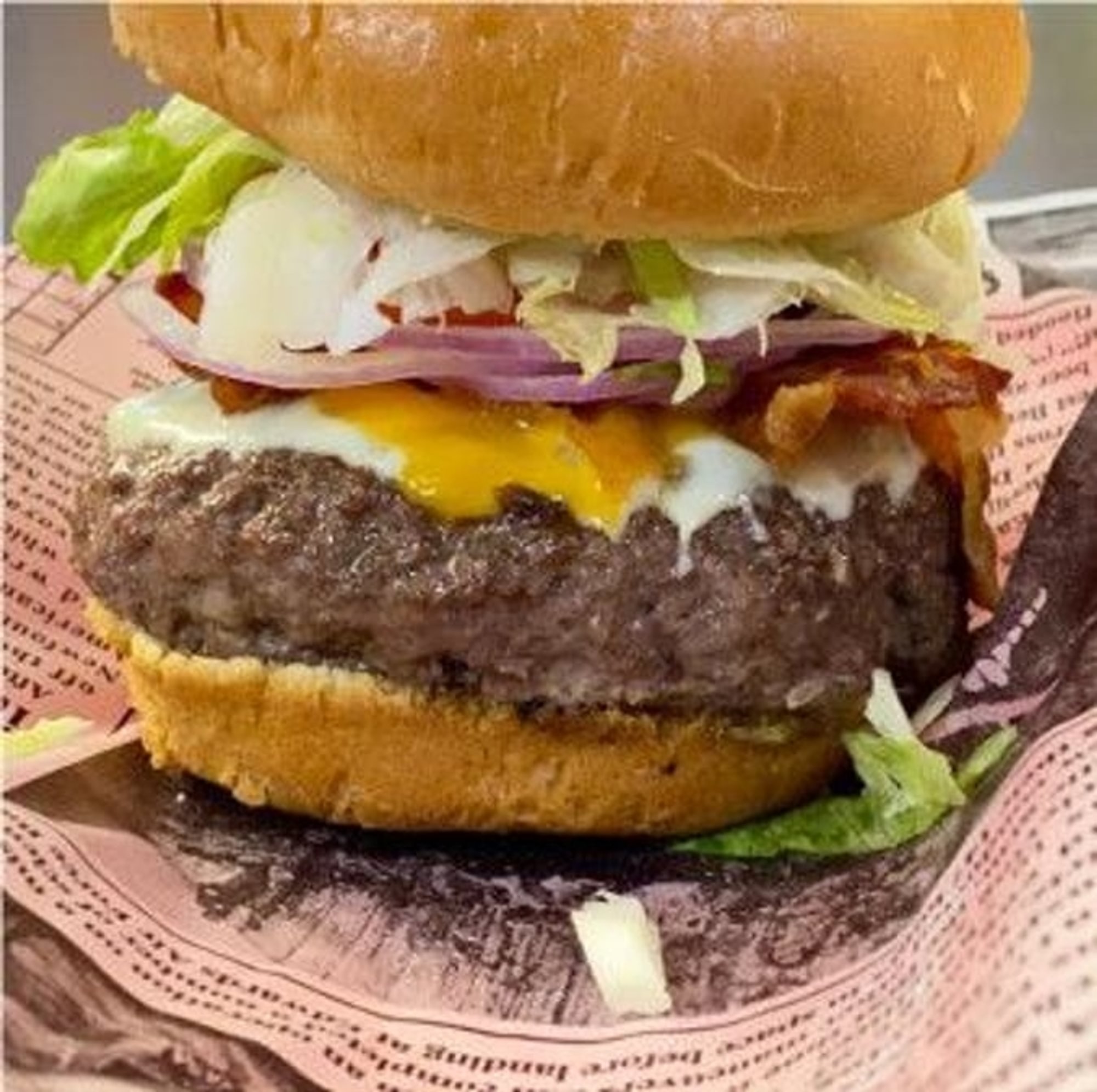 3 Cheese Bacon Burger & Fries