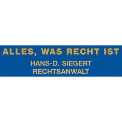 Logo von Dipl. sc. pol. Hans-Detlef Siegert - Rechtsanwalt