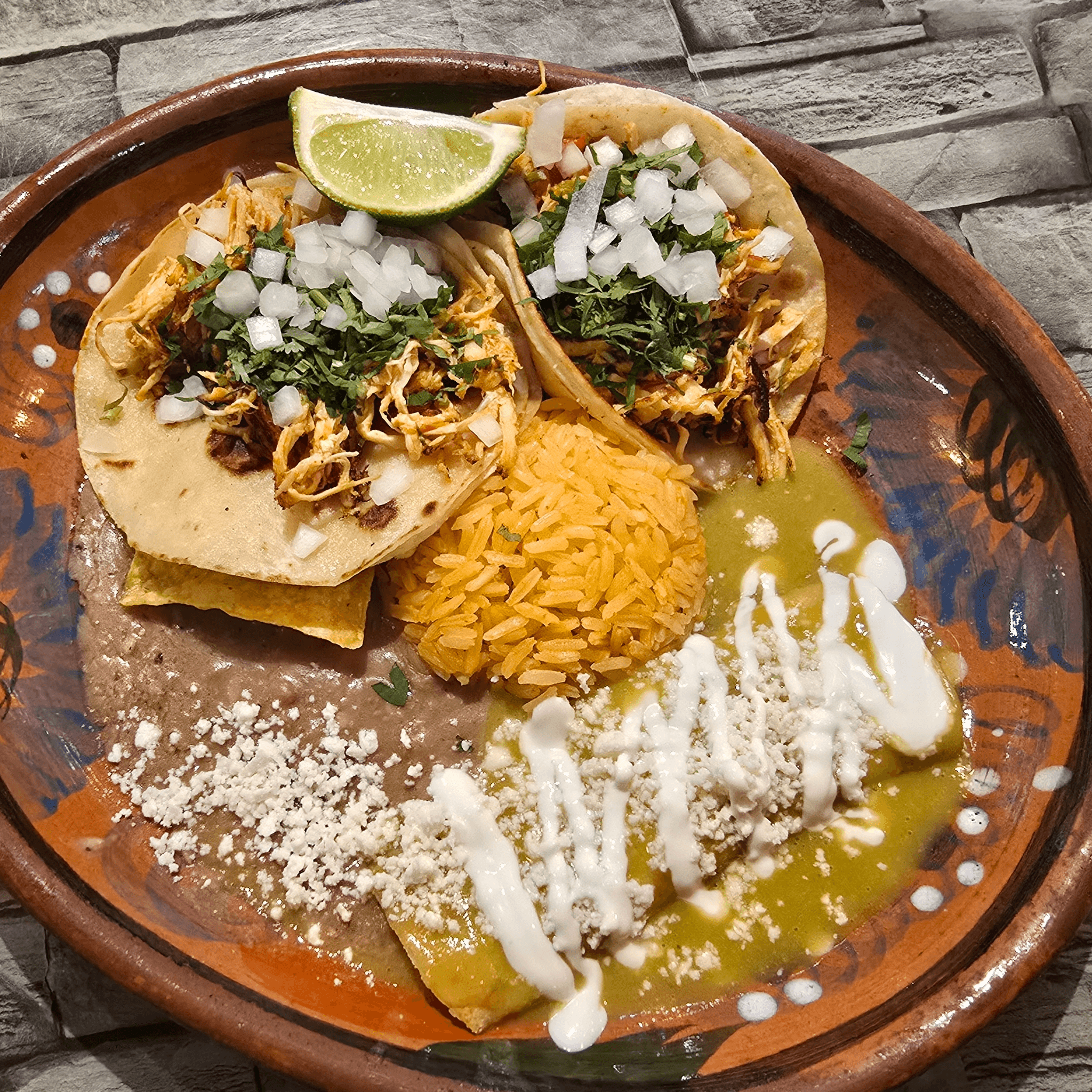 Tacos Y Enchilada